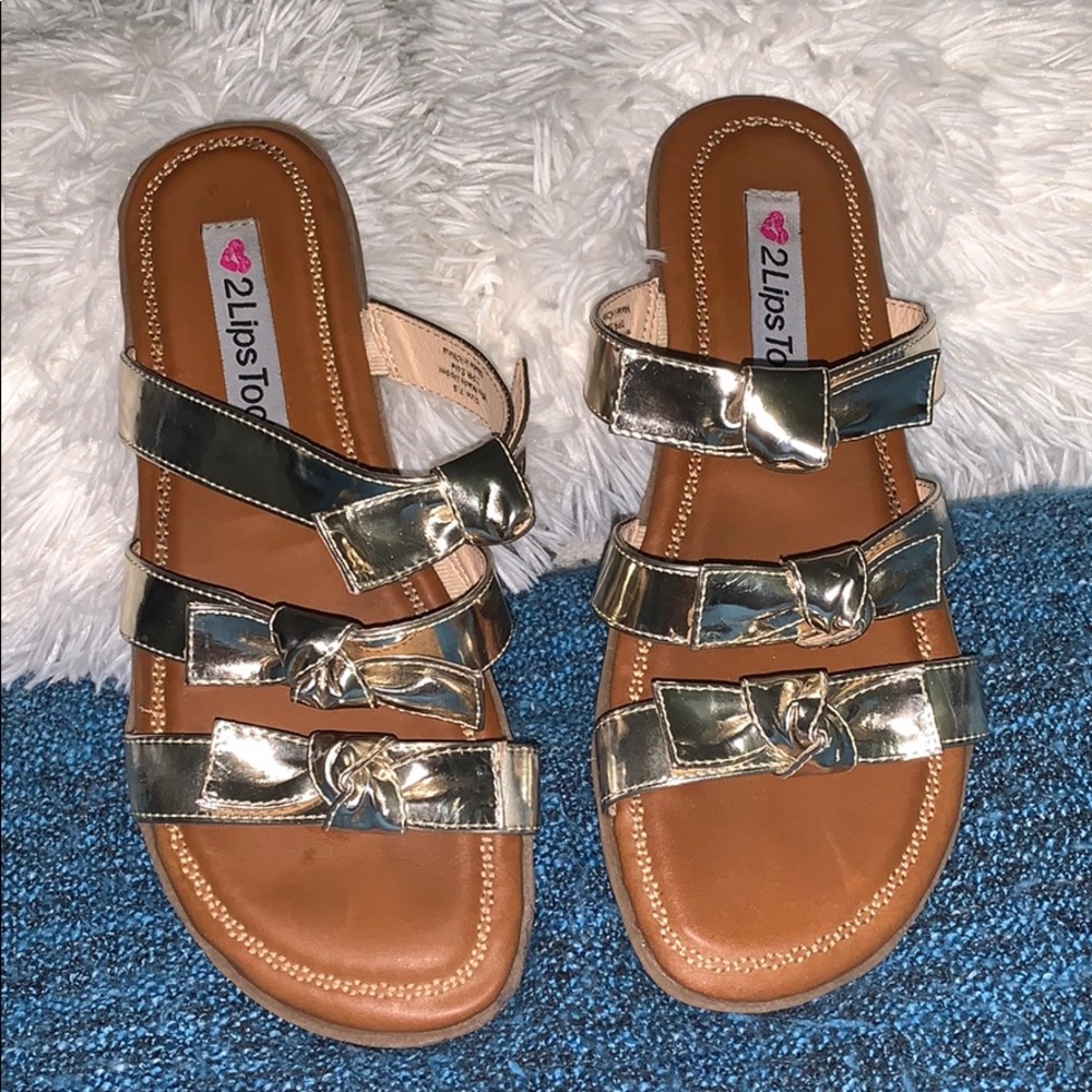 Only worn once 2 lips too sandals